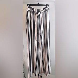 Navy & White Striped H&M Dress Pants, size 2. Only wore a couple of times.
